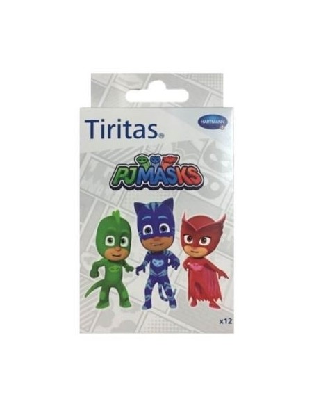 TIRITAS PJMASKS VARIOS TAMAÑOS 12 UNIDADES