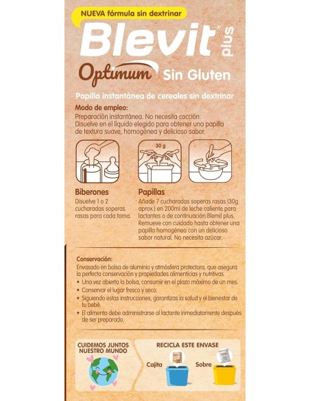 Blevit Plus Optimum S Gluten 400 Gr