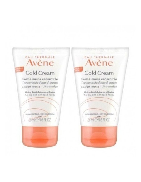 Avene Cold Cream Crema De Manos Concentrada 2 Envases 50 Ml Pack Duo