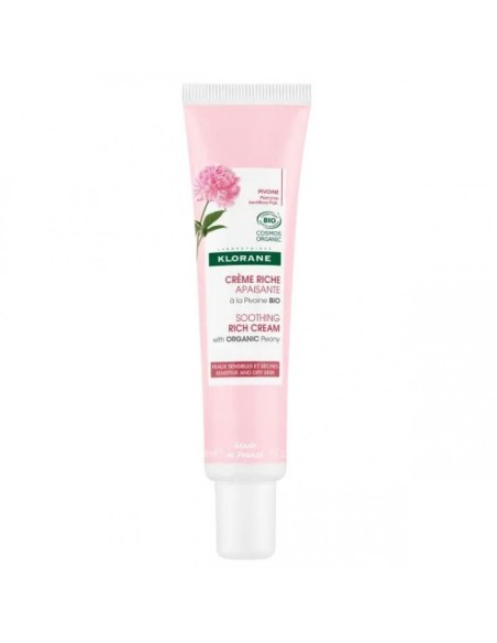 Klorane Crema Rica Calmante A La Peonia 40Ml