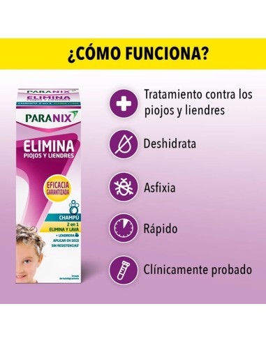 Paranix Elimina Piojos Y Liendres 1 Envase 200 Ml
