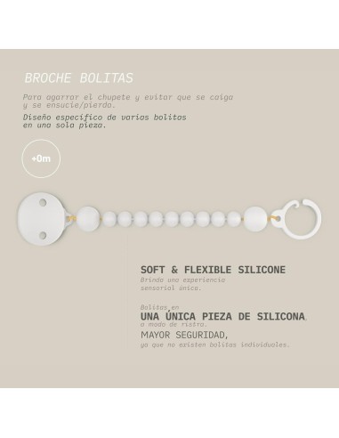 Suavinex Broche Bolitas Silicona 1 Unidad