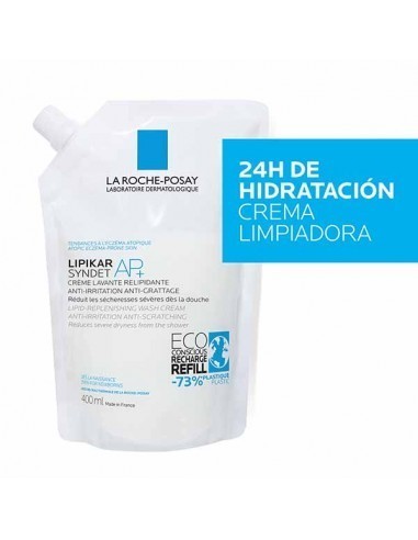 LIPIKAR GEL SYNDET AP+ 1 ENVASE 400 ML REFILL