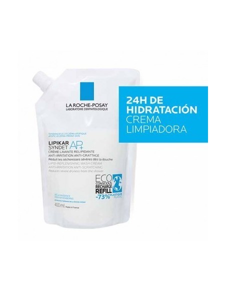 LIPIKAR GEL SYNDET AP+ 1 ENVASE 400 ML REFILL