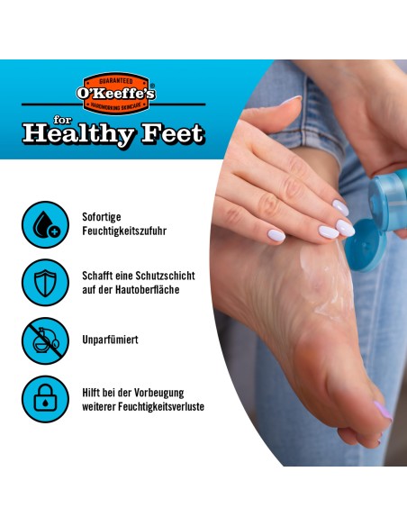 O´KEEFFE´S HEALTHY FEET CREMA DE PIES 1 TUBO 80 ML