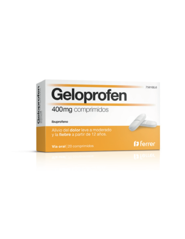 GELOPROFEN 400 MG 20 COMPRIMIDOS RECUBIERTOS