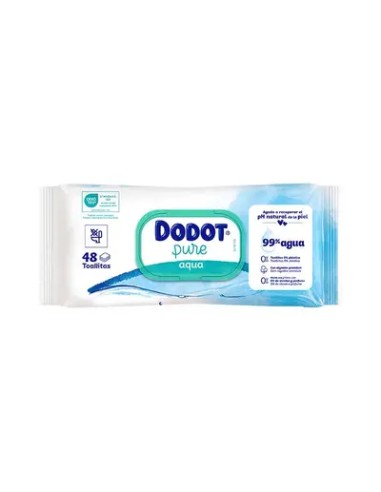 DODOT AQUA PURE TOALLITAS HUMEDAS PARA BEBES 48...