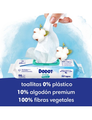 DODOT AQUA PURE TOALLITAS HUMEDAS PARA BEBES 48...