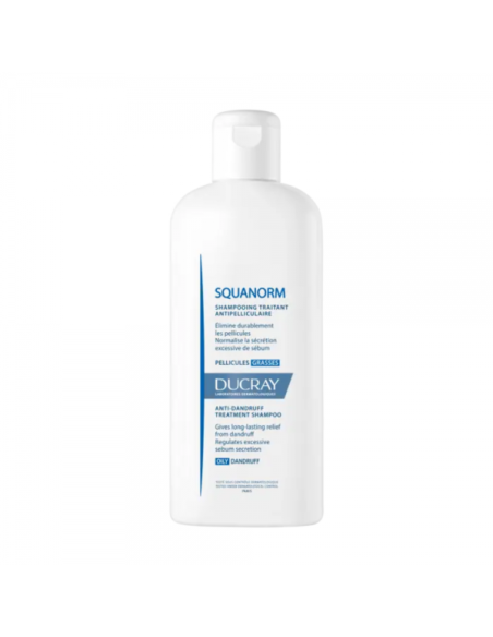 KELUAL SQUANORM CHAMPU TRATANTE HIDRATANTE CASPA GRASA DUCRAY 1 ENVASE 400 ML