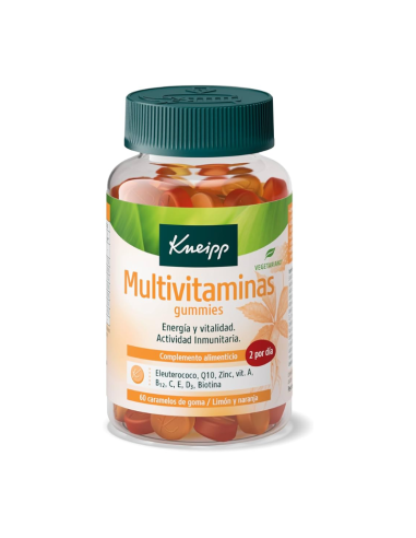 KNEIPP MULTIVITAMINAS 60 GUMMIES SABOR LIMON Y...