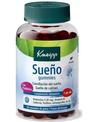 KNEIPP SUEÑO 60 GUMMIES SABOR FRUTOS DEL BOSQUE
