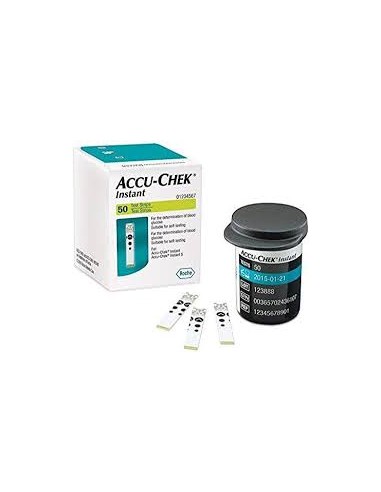 TIRAS REACTIVAS GLUCEMIA ACCU-CHEK INSTANT 10 U