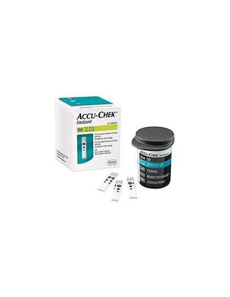 TIRAS REACTIVAS GLUCEMIA ACCU-CHEK INSTANT 10 U