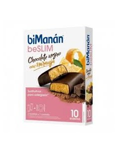 BIMANAN BARRITA CHOCOLATE NEGRO Y NARANJA 320 G 40 G X 8 U
