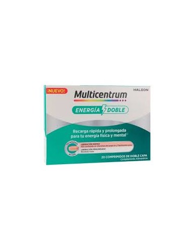 MULTICENTRUM DOBLE ENERGÍA 20 COMPRIMIDOS