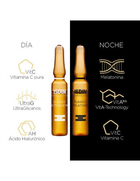 ISDINCEUTICS FLAVO-C ULTRAGLICAN + ISDINCEUTICS PACK 10 U X 2 ML + 10 U X 2 ML