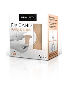 VENDA ELASTICA ADHESIVA FARMALASTIC FIX BAND PARA DEDOS 1...
