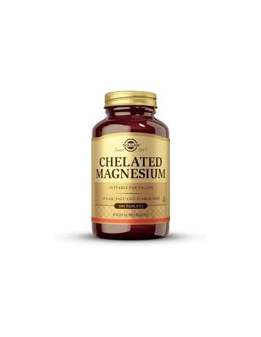 SOLGAR MAGNESIO QUELADO 100 COMPRIMIDOS