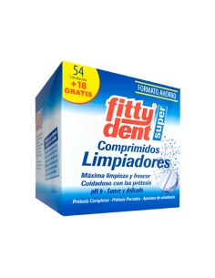 FITTYDENT SUPER COMPRIMIDOS LIMPIEZA PROTESIS DENTAL...