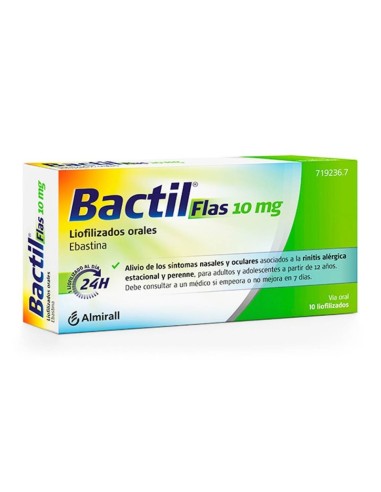 BACTIL FLAS 10 MG 10 LIOFILIZADOS ORALES