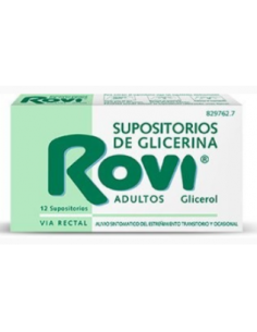SUPOSITORIOS DE GLICERINA ROVI ADULTOS 2,25 G 12...