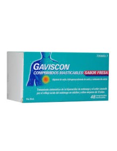 GAVISCON 48 COMPRIMIDOS MASTICABLES (SABOR FRESA)