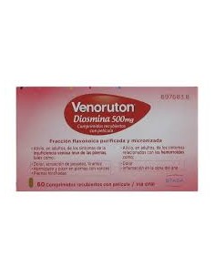 VENORUTON DIOSMINA ESPIRIDINA 500 MG 60 COMPRIMIDOS...
