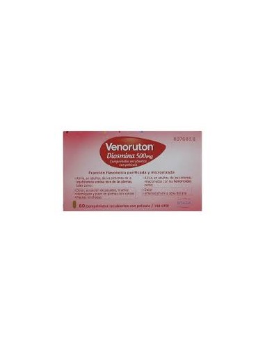 VENORUTON DIOSMINA ESPIRIDINA 500 MG 60...