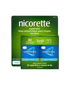 NICORETTE SUPERMINT EFG 2 MG 80 COMPRIMIDOS PARA CHUPAR