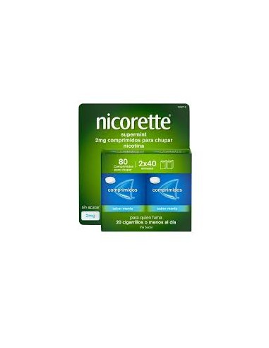 NICORETTE SUPERMINT EFG 2 MG 80 COMPRIMIDOS...