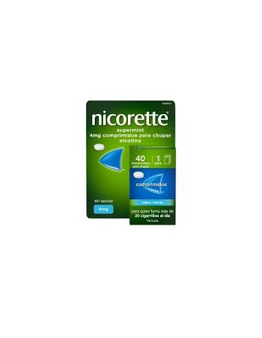 NICORETTE SUPERMINT EFG 4 MG 40 COMPRIMIDOS...