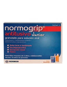 NORMOGRIP ANTITUSIVO JUNIOR 10 SOBRES GRANULADO PARA...