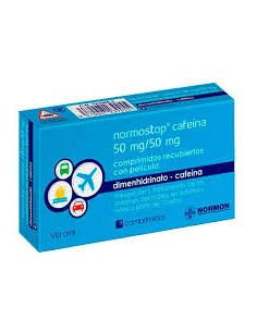 NORMOSTOP CAFEINA 50 MG/50 MG 12 COMPRIMIDOS RECUBIERTOS