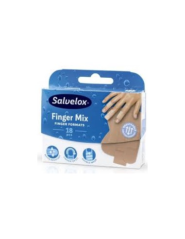 SALVELOX FINGER MIX APOSITO ADHESIVO SURTIDO 18...