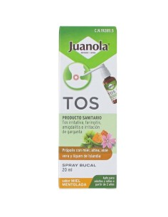 JUANOLA TOS SPRAY BUCAL 1 ENVASE 120 ML SABOR MIEL MENTOLADA