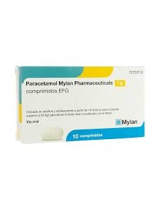 PARACETAMOL MYLAN PHARMACEUTICALS 1 G 10 COMPRIMIDOS