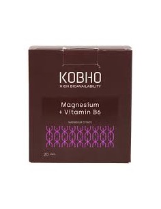MAGNESIUM + VITAMIN B6 LIQUIDO KOBHO 20 VIALES 25 ML