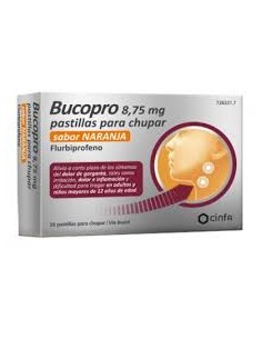 BUCOPRO 8,75 MG 16 PASTILLAS PARA CHUPAR (SABOR NARANJA)