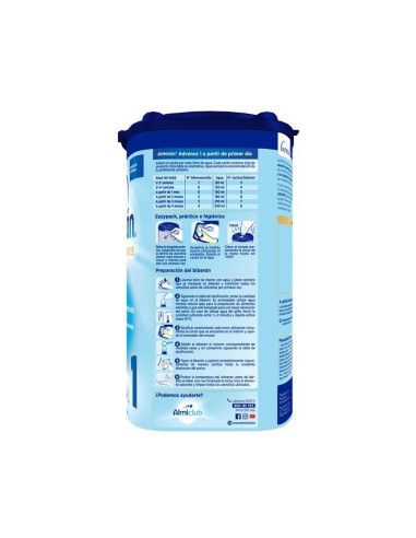 ALMIRON ADVANCE+ PRONUTRA 1 POLVO 800 G